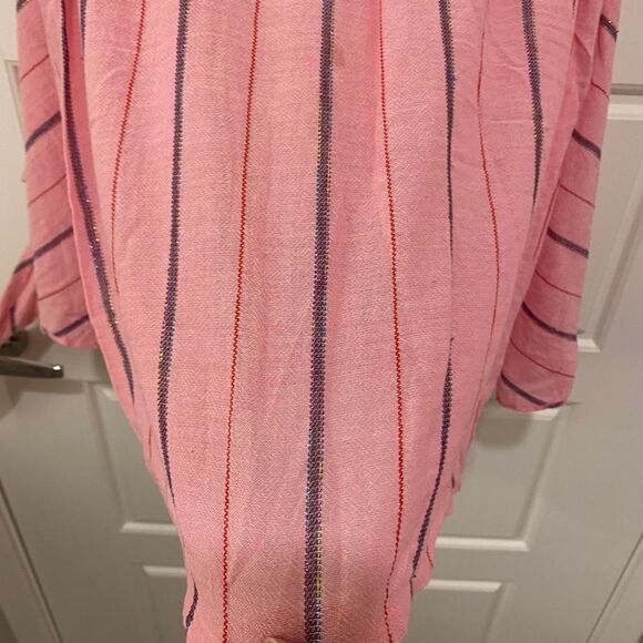 Anthropologie Holding Horses Striped Tie-Front Mini Skirt. Multicolor. Medium. - Picture 9 of 11